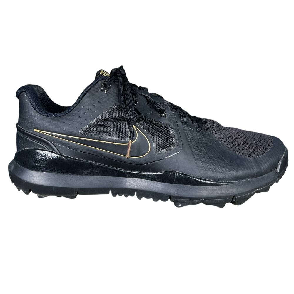 Nike Men’s Tiger Woods TW14 Limited Edition Black & Gold Golf Shoe Size US 13